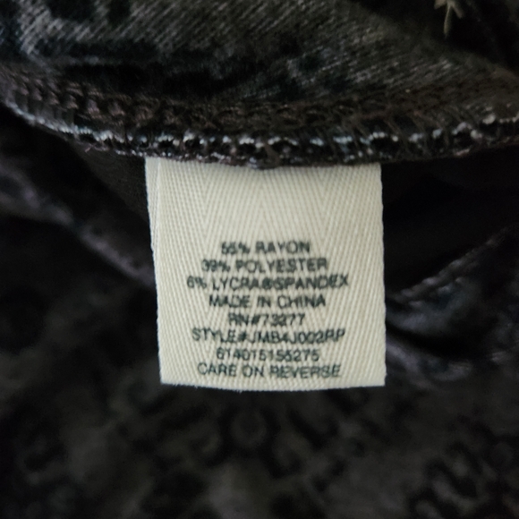 Mudd Womens Black Gray Paisley Pattern Leggings Size XL - Picture 7 of 7